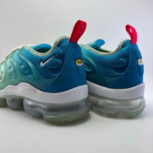 NIKE AIR VaporMax Plus Mint Foam/Lazer Blue Shoes Womens Size 8.5 - Picture 8 of 12